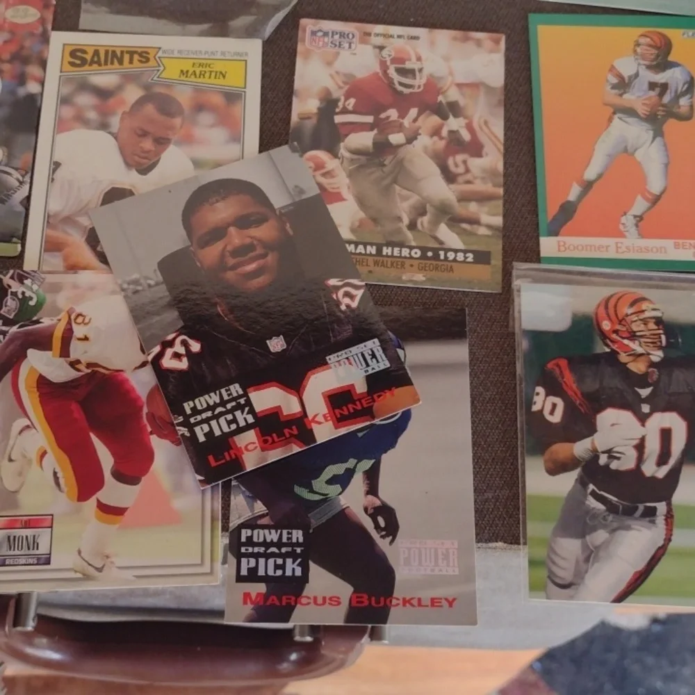Assorted Football Trading Cards Collection